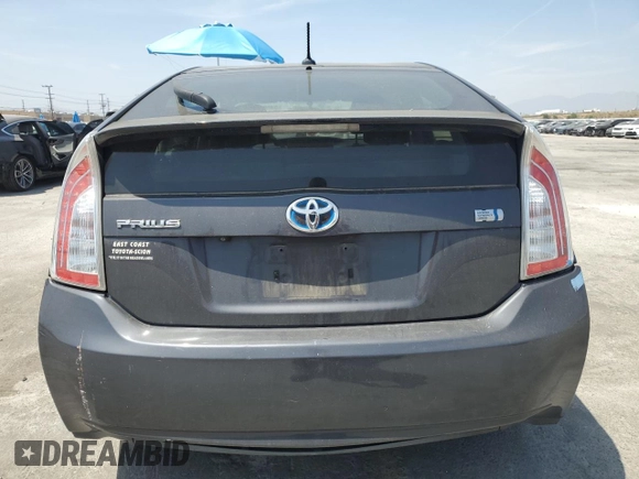 2013 Toyota Prius One with VIN JTDKN3DU8D1681954, listed as a Copart auction lot 54266545 with 153,378 mi miles and Clean Title. Bid and sale history available at carsss.com. Image 6.