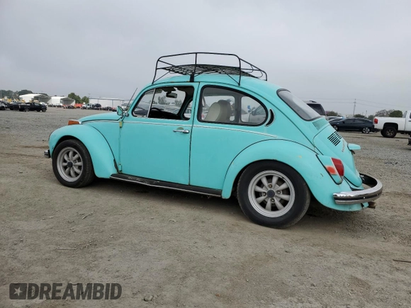 1972 Volkswagen Beetle with VIN 1122616914, listed as a Copart auction lot 50631545 with 38,604 mi miles and Salvage Title. Bid and sale history available at DreamBid. Image 2.