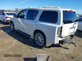 2005 Infiniti QX56 with VIN 5N3AA08C25N806337, listed as a IAAI auction lot 41317749 with 1 mi miles. Bid and sale history available at carsss.com. Image 3.