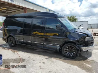 2018 GMC Savana Cargo z VIN 1GTW7BFG3J1162190, wystawiony jako Copart lot #68281014 z przebiegiem 83 733 mil mil oraz Nie do naprawy • Non repairable. Historia ofert i sprzedaży dostępna na DreamBid. Obrazek 4.