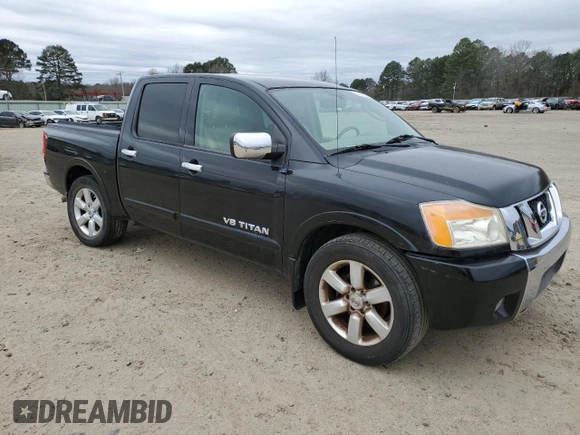 2010 Nissan Titan SE with VIN 1N6BA0ED1AN300083, listed as a Copart auction lot 44336155 with 204,382 mi miles and Salvage Title. Bid and sale history available at DreamBid. Image 4.