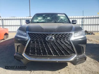2020 Lexus LX with VIN JTJDY7AX9L4332897, listed as a Copart auction lot 71180324 with 42,878 mi miles and Salvage Title. Bid and sale history available at carsss.com. Image 5.