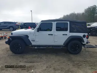 2021 Jeep Wrangler Unlimited Sport S z VIN 1C4HJXDN1MW822016, wystawiony jako IAAI lot #41792808 z przebiegiem 29 719 mil mil oraz . Historia ofert i sprzedaży dostępna na DreamBid. Obrazek 15.