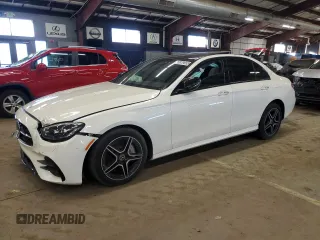 2023 Mercedes-Benz E 350 with VIN W1KZF8EB4PB101996, listed as a Copart auction lot 46879655 with 29,443 mi miles and Salvage Title. Bid and sale history available at DreamBid. Image 1.