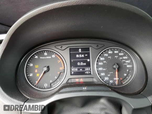 2015 Audi A3 1.8T Premium Plus with VIN WAUCCGFF9F1092525, listed as a Copart auction lot 49911583 with 90,168 mi miles. Bid and sale history available at carsss.com. Image 9.