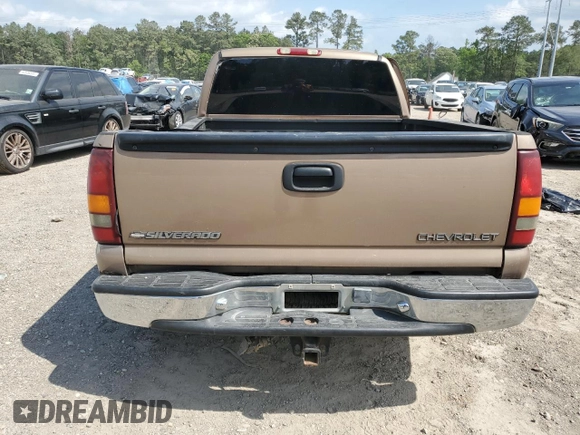 2001 Chevrolet Silverado 1500 LS with VIN 1GCEK19T41Z272423, listed as a Copart auction lot 53672165 with Not Provided miles and Salvage Title. Bid and sale history available at DreamBid. Image 6.