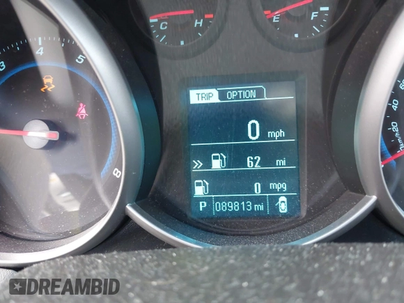 2014 Chevrolet Cruze 1LT with VIN 1G1PC5SB5E7174588, listed as a IAAI auction lot 42638357 with 89,813 mi miles and . Bid and sale history available at DreamBid. Image 16.