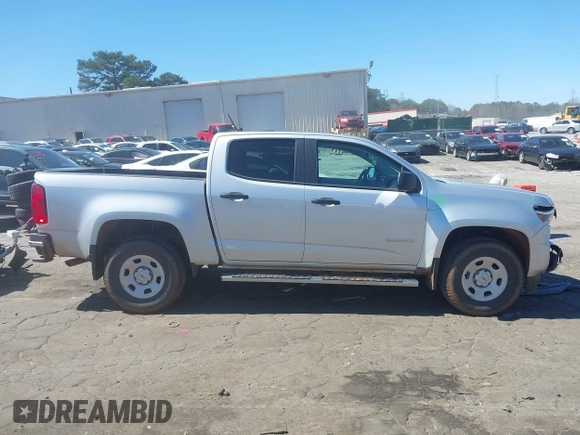 2020 Chevrolet Colorado 2WD Work Truck with VIN 1GCGSBEN7L1122460, listed as a IAAI auction lot 41815237 with 34,781 mi miles and . Bid and sale history available at DreamBid. Image 13.