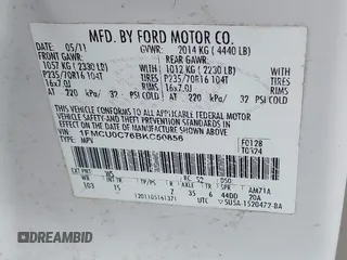 2011 Ford Escape XLS с VIN 1FMCU0C76BKC50856, выставлен на аукционе IAAI как лот 42371455 с пробегом 334 231 миль миль и . История ставок и продаж доступна на DreamBid. Изображение 9.