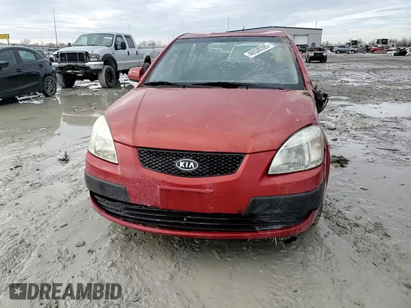 2008 Kia Rio LX with VIN KNADE123486315485, listed as a Copart auction lot 46528395 with 140,976 mi miles and Salvage Title. Bid and sale history available at DreamBid. Image 10.