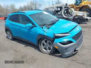 2023 Hyundai Kona SEL with VIN KM8K6CAB6PU977828, listed as a IAAI auction lot 42094972 with 61,283 mi miles and . Bid and sale history available at DreamBid. Image 1.