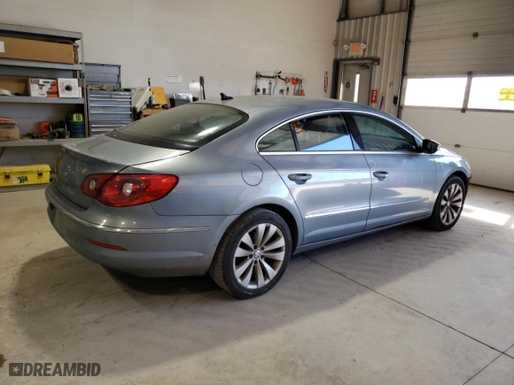 2009 Volkswagen CC Sport with VIN WVWNL73C79E529117, listed as a Copart auction lot 75914634 with 141,090 mi miles and Salvage Title. Bid and sale history available at carsss.com. Image 3.
