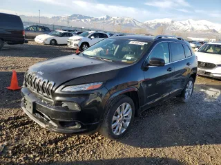 2016 Jeep Cherokee Overland with VIN 1C4PJLJS0GW315563, listed as a Copart auction lot 46189145 with 109,773 mi miles and Salvage title. Bid and sale history available at DreamBid. Image 1.