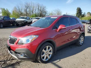 2014 Buick Encore Leather with VIN KL4CJCSB2EB560327, listed as a Copart auction lot 53382065 with 101,964 mi miles and Salvage Title. Bid and sale history available at carsss.com. Image 1.