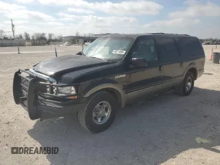 2001 Ford Excursion Limited z VIN 1FMNU42F11EA40106, wystawiony jako Copart lot #48011085 z przebiegiem 341 740 mil mil oraz Szkoda całkowita • Salvage title. Historia ofert i sprzedaży dostępna na DreamBid. Obrazek 1.
