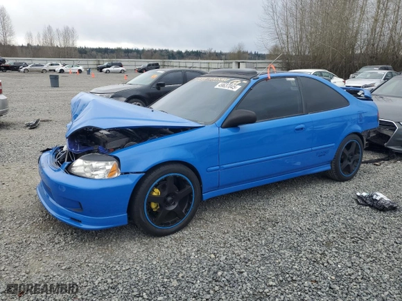 2000 Honda Civic Si with VIN 1HGEM1157YL047810, listed as a Copart auction lot 49637045 with 236,533 mi miles and Salvage Title. Bid and sale history available at carsss.com. Image 1.