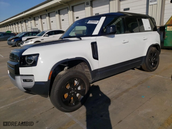 2020 Land Rover Defender SE with VIN SALEP7EU2L2016546, listed as a Copart auction lot 50998654 with 45,672 mi miles and Salvage Title. Bid and sale history available at carsss.com. Image 1.