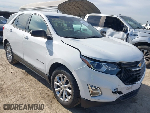2019 Chevrolet Equinox LS with VIN 3GNAXHEV0KS541894, listed as a IAAI auction lot 41691873 with 81,128 mi miles and . Bid and sale history available at DreamBid. Image 1.