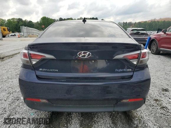 2017 Hyundai Sonata Hybrid SE with VIN KMHE24L36HA068947, listed as a Copart auction lot 54398025 with 184,344 mi miles and Clean Title. Bid and sale history available at carsss.com. Image 6.