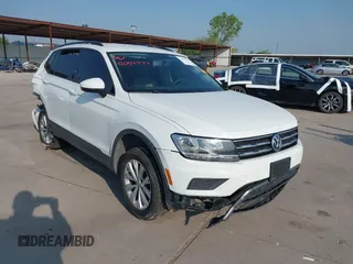 2018 Volkswagen Tiguan S with VIN 3VV1B7AX1JM119971, listed as a IAAI auction lot 42039977 with 108,932 mi miles and . Bid and sale history available at DreamBid. Image 1.