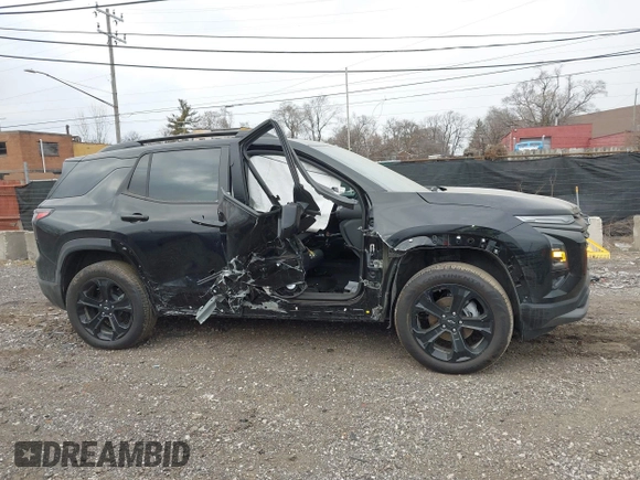2025 Chevrolet Equinox AWD LT with VIN 3GNAXPEG9SL160521, listed as a IAAI auction lot 41287850 with 2,554 mi miles. Bid and sale history available at carsss.com. Image 13.
