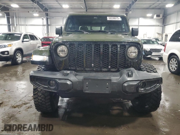 2021 Jeep Gladiator Willys z VIN 1C6HJTAG4ML615353, wystawiony jako Copart lot #59330675 z przebiegiem 40 353 mil mil oraz Szkoda całkowita • Salvage title. Historia ofert i sprzedaży dostępna na DreamBid. Obrazek 5.
