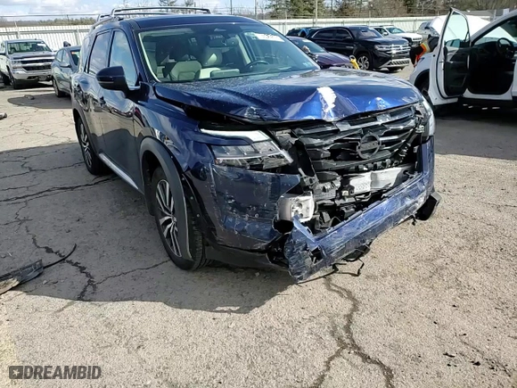 2022 Nissan Pathfinder Platinum with VIN 5N1DR3DK2NC219080, listed as a Copart auction lot 45295135 with 47,830 mi miles and Salvage Title. Bid and sale history available at carsss.com. Image 11.