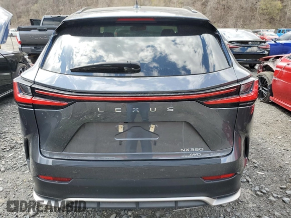 2024 Lexus NX with VIN 2T2KGCEZ7RC047487, listed as a Copart auction lot 53423975 with 9,730 mi miles and Salvage Title. Bid and sale history available at carsss.com. Image 6.
