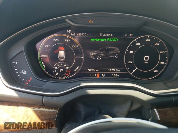 2020 Audi Q5 Premium with VIN WA1G2AFYXL2049169, listed as a Copart auction lot 70630444 with 78,968 mi miles and Salvage Title. Bid and sale history available at carsss.com. Image 9.