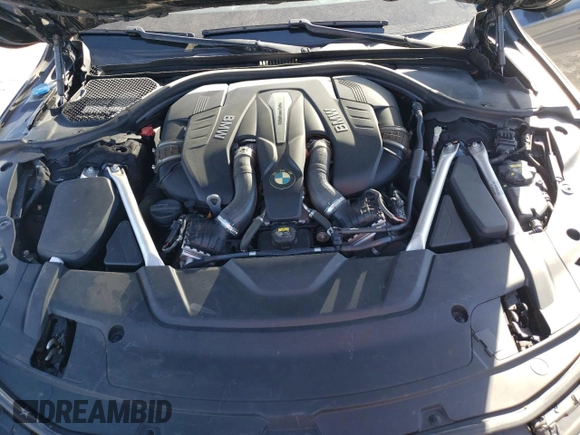 2019 BMW 7 Series 750i with VIN WBA7F0C56KGM25430, listed as a Copart auction lot 42048135 with 74,717 mi miles and Salvage title. Bid and sale history available at DreamBid. Image 11.