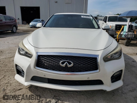 2017 Infiniti Q50 Premium with VIN JN1EV7AP4HM732408, listed as a Copart auction lot 58700435 with 103,304 mi miles and Salvage title. Bid and sale history available at DreamBid. Image 5.