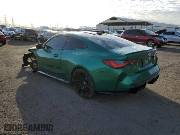 2024 BMW M4 Competition z VIN WBS33AZ03RCN56790, wystawiony jako Copart lot #44035035 z przebiegiem 9 977 mil mil oraz Czysty tytuł • Clean title. Historia ofert i sprzedaży dostępna na DreamBid. Obrazek 2.