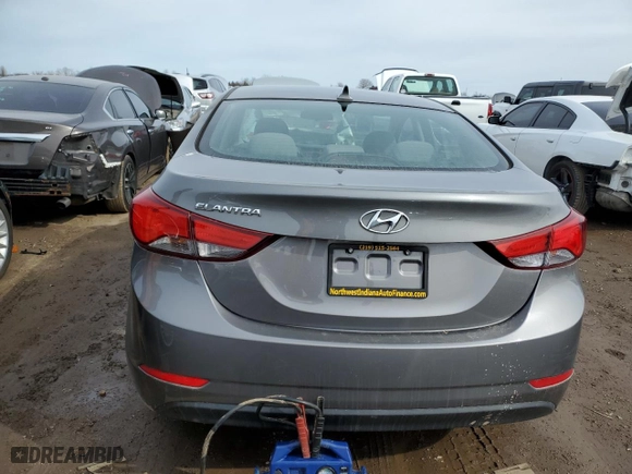 2014 Hyundai Elantra SE with VIN 5NPDH4AE5EH508602, listed as a Copart auction lot 50047935 with 95,808 mi miles and Salvage Title. Bid and sale history available at carsss.com. Image 6.