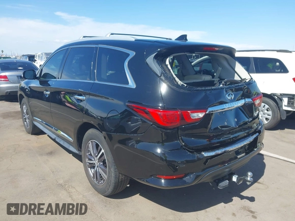 2018 Infiniti QX60 with VIN 5N1DL0MN2JC515852, listed as a IAAI auction lot 42174867 with 72,204 mi miles and . Bid and sale history available at DreamBid. Image 3.