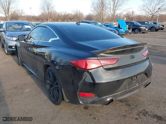 2017 Infiniti Q60 Sport with VIN JN1EV7EL6HM551446, listed as a IAAI auction lot 41488642 with 72,178 mi miles. Bid and sale history available at carsss.com. Image 3.