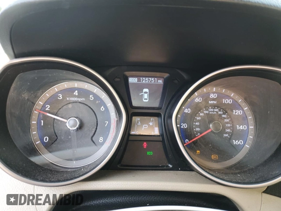 2016 Hyundai Elantra with VIN KMHD35LH8GU274908, listed as a Copart auction lot 69062534 with 125,751 mi miles and Salvage Title. Bid and sale history available at DreamBid. Image 9.