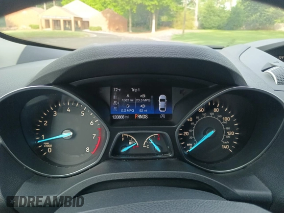 2017 Ford Escape SE with VIN 1FMCU0GD6HUD48718, listed as a Copart auction lot 55395555 with 120,866 mi miles and Clean Title. Bid and sale history available at carsss.com. Image 8.