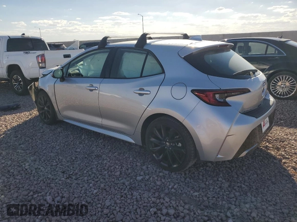 2023 Toyota Corolla Hatchback XSE with VIN JTNC4MBE3P3212414, listed as a Copart auction lot 72445644 with 8,155 mi miles and Salvage Title. Bid and sale history available at carsss.com. Image 2.