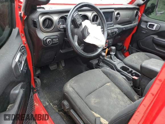 2021 Jeep Wrangler Unlimited Sport S with VIN 1C4HJXDN7MW544741, listed as a Copart auction lot 81781204 with 78,481 mi miles and Non repairable. Bid and sale history available at DreamBid. Image 8.