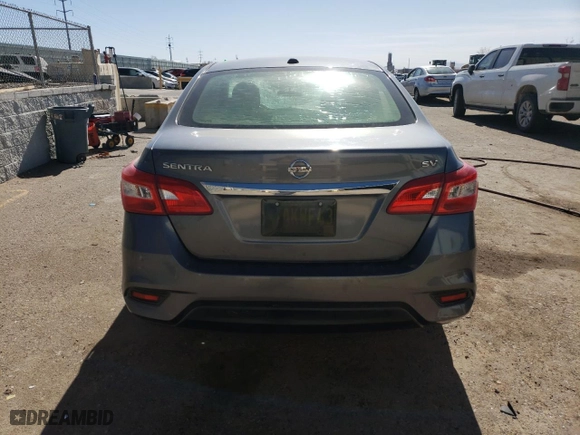 2017 Nissan Sentra SV with VIN 3N1AB7AP2HL663607, listed as a Copart auction lot 44980675 with 151,232 mi miles and Salvage Title. Bid and sale history available at carsss.com. Image 6.
