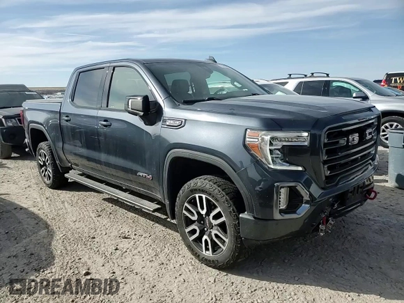 2021 GMC Sierra 1500 AT4 with VIN 1GTP9EED9MZ302644, listed as a Copart auction lot 48487505 with 42,106 mi miles and Salvage Title. Bid and sale history available at carsss.com. Image 10.