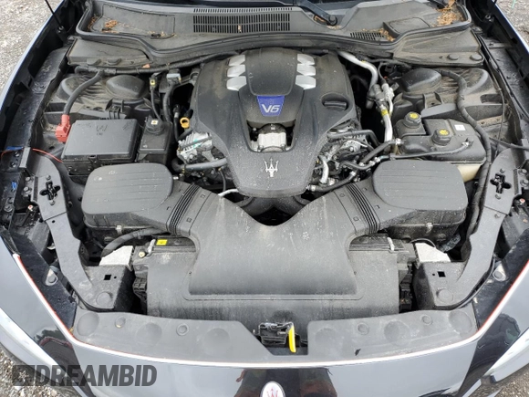2017 Maserati Ghibli S Q4 with VIN ZAM57RTL3H1218740, listed as a Copart auction lot 55562515 with 72,554 mi miles and Salvage title. Bid and sale history available at DreamBid. Image 11.