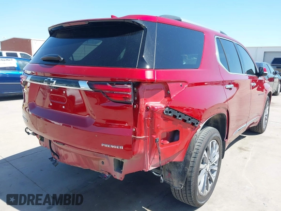 2023 Chevrolet Traverse Premier with VIN 1GNERKKW5PJ312139, listed as a IAAI auction lot 42018962 with 18,460 mi miles and . Bid and sale history available at DreamBid. Image 6.