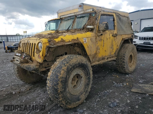 2009 Jeep Wrangler X with VIN 1J4FA24119L754391, listed as a Copart auction lot 56067805 with 118,117 mi miles and Salvage title. Bid and sale history available at DreamBid. Image 1.