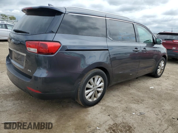 2016 Kia Sedona SX with VIN KNDMC5C19G6138038, listed as a Copart auction lot 61634964 with 0 mi miles and Clean Title. Bid and sale history available at carsss.com. Image 3.
