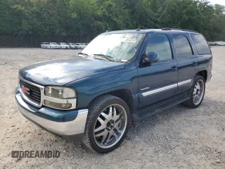 2005 GMC Yukon SLE z VIN 1GKEC13T55R168152, wystawiony jako Copart lot #58532425 z przebiegiem 213 257 mil mil oraz Czysty tytuł • Clean title. Historia ofert i sprzedaży dostępna na DreamBid. Obrazek 1.