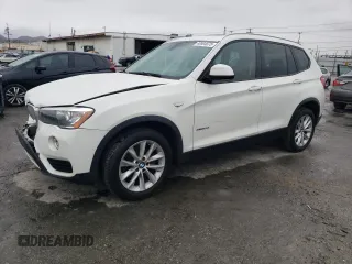 2017 BMW X3 xDrive28i with VIN 5UXWX9C56H0T09497, listed as a Copart auction lot 48904575 with 110,950 mi miles and Salvage Title. Bid and sale history available at DreamBid. Image 1.