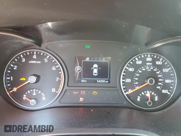 2017 Kia Optima EX with VIN 5XXGU4L33HG135175, listed as a Copart auction lot 65357445 with 54,292 mi miles and Clean title. Bid and sale history available at DreamBid. Image 9.
