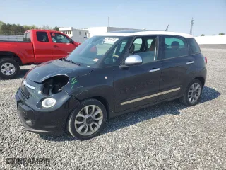 2014 FIAT 500L Lounge with VIN ZFBCFACH4EZ012256, listed as a Copart auction lot 52956725 with 114,014 mi miles and Salvage Title. Bid and sale history available at carsss.com. Image 1.