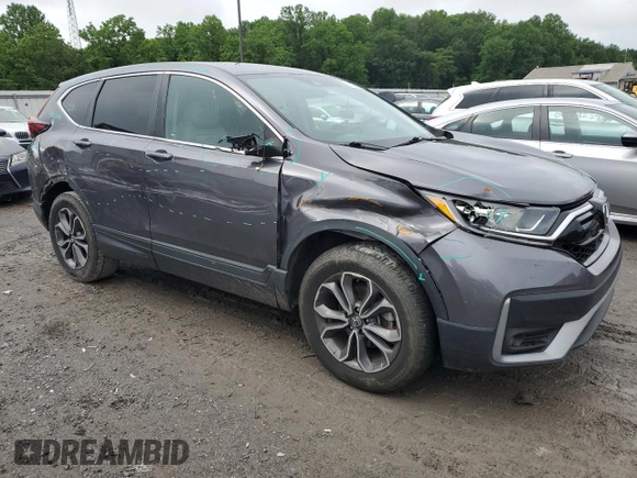 2021 Honda CR-V EX with VIN 2HKRW2H52MH651866, listed as a Copart auction lot 61045485 with 67,485 mi miles and Salvage title. Bid and sale history available at DreamBid. Image 4.